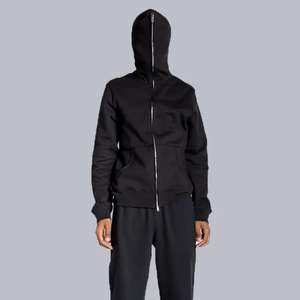 Sudadera con Capucha Personalizada al por Mayor, 100% Algodón, Estilo Urbano, Forro Polar, Invierno, para Mujer, Capucha Grande, 280 g/m², Cierre Frontal con Cremallera, Logotipo - Product Image 2