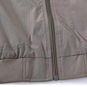 Blouson Bomber Homme Hiver Léger Patchwork Camouflage Coupe-Vent Séchage Rapide Respirant Décontracté Élégant Zippé Habillé Business - Product Image 3