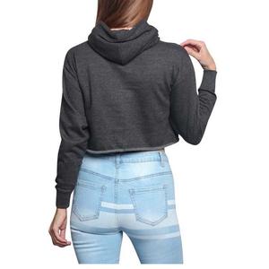 2024 jerséis recortados personalizados de alta calidad para mujer, Top corto con capucha de invierno a la moda para mujer con logotipo frontal, proveedor BD - Product Image 5