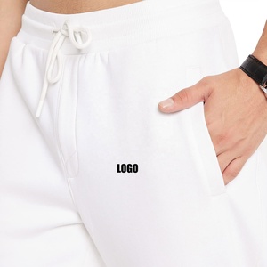 New Custom Embroidered tracksuits zipper hoodies custom Logo Printing OEM Unisex plain <b>white</b> Sweatsuits Color <b>Men</b> <b>trousers</b> - Product Image 3