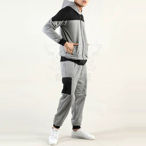 Chándales de calidad superior de tamaño personalizado 100% de algodón para hombre Pantalones cortos de jogging con capucha de talla grande con etiqueta privada - Product Image 2