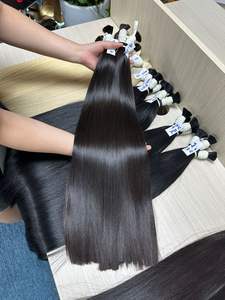 Extensión de cabello de doble estirado 100% cabello humano natural materia prima estilo ondulado número de modelo cabello a granel - Product Image 3