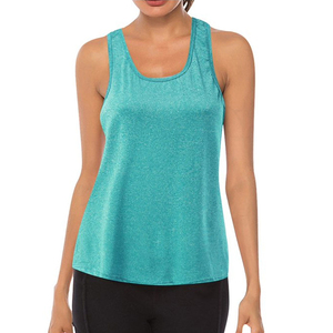 Camisetas sin Mangas de Color Sólido al por Mayor para Mujer, Ropa Deportiva para Gimnasio, Ropa Deportiva Transpirable para Entrenamiento, Camiseta sin Mangas para Mujer en MOQ Bajo - Product Image 1