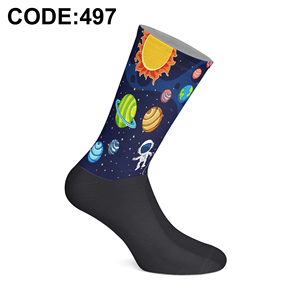 Chaussettes imprimées numériquement à 360°, fabriquées à Istanbul, Turquie, collection d'art par sublimation, design graphique vibrant, chaussettes de qualité supérieure - Product Image 2