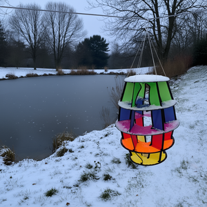 Linterna LED 3D 'Leuchtfeuer' de Bdt, Adorno de Jardín con Funcionamiento por USB, 65 cm de Altura y 34 cm de Diámetro - Product Image 3