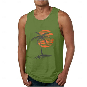 Men's Summer Fitness Sleeveless Vest | 3D Printed <b>Tank</b> <b>Top</b> | Windproof Quick Dry Gym Shirt | Casual Breathable Workout Wear - Product Image 5