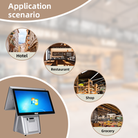 Terminal de point de vente tactile avec imprimante 58 mm, système de point de vente tout-en-un pour la restauration, la vente au détail, fabricant OEM