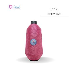 Rose 180D Neem Jari Métallique Flora Jari Fil À Broder Haute Ténacité Lurex Polyester pour Tricot À La Main - Product Image 1