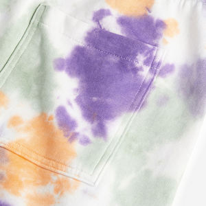 Pantalones cortos de chándal de lana French Terry Tech de algodón 100% personalizados para hombre, logotipo en relieve 3D, decoración única de calle única, respetuoso con el medio ambiente - Product Image 3