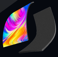 MILEC Flexi Curve Affichage LED Qualité supérieure P1.25 P1.538 P1.88 P2 P2.5 P3.076 P4