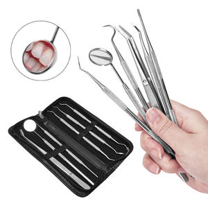 Kit de Instrumentos dentales de acero inoxidable, 3 paquetes, herramientas manuales de cirugía oral, incluida la sonda de pinzas de espejo de examen para dentista - Product Image 2