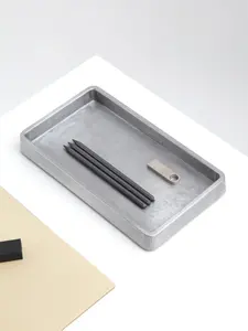 Exxent Serveringsbakke Bandeja de servicio Bandeja de comida de aluminio rectangular Plato de servicio de metal Bandeja de comida Cocina - Product Image 3