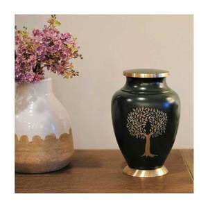 Diseño de Venta caliente y urnas para adultos hechas a mano Artículos funerarios Exportador de cremación de urna de metal de la India con la mejor calidad - Product Image 3