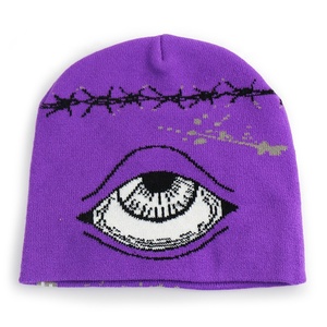Bonnet en tricot unisexe, chapeau d'hiver chaud, logo personnalisé, vente en gros - Product Image 5