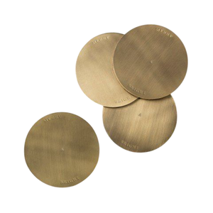 Posavasos de Metal de Diseño Elegante con Acabado Dorado, Forma Redonda para el Hogar y Hoteles, para Servir Té y Café - Product Image 2