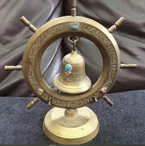 Premium Quality Vintage Brass <b>Ship</b> <b>Wheels</b> High Quality Best Nautical <b>Ship</b> <b>Wheel</b> Handmade Decor - Product Image 1