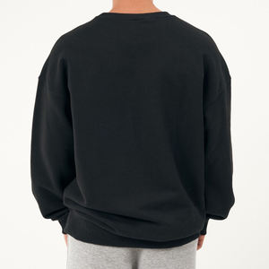 เสื้อสเวตเชิ้ตคอกลมโอเวอร์ไซส์ผู้ชาย ผ้าฝ้ายฟลีซ 100% ขายส่ง ปรับแต่งได้ตามต้องการ กันลม เป็นมิตรกับสิ่งแวดล้อม สำหรับฤดูหนาว น้ำหนัก 300 กรัม - Product Image 2