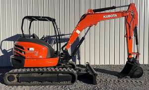 ENVÍO GRATUITO KUBOTA KX057-4 MINI EXCAVADORA 47HP OPEN ROPS DIÉSEL Aprobado por EPA y CE Bomba de Motor Hidráulico Auxiliar Caja de Cambios Plc. - Product Image 3