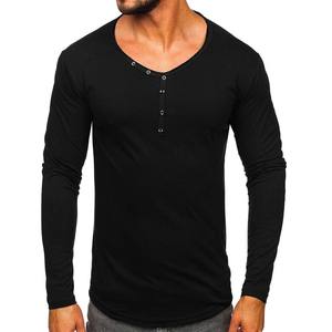 Léger Nouveaux Hommes Sports Active 100% Coton Porter Chemise À Manches Longues pour Homme T-shirt De Gymnastique - Product Image 3