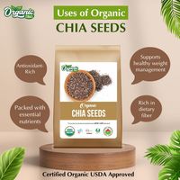 Semillas de Chía Orgánicas Zing (Modelo OZ Chia Seed) - Empaque en Bolsa, Veganas y Sin Conservantes, para Smoothies, Pudines y Ensaladas