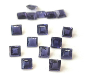 Iolite ธรรมชาติ3มม.-8มม. ตัดเหลี่ยมเพชรพลอยหลวมสำหรับทำเครื่องประดับ - Product Image 1