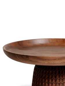 ถาดไม้อาคาเซียถาดวางชามผลไม้ช็อคโกแลตตกแต่งเค้กแบบหรูหรามาใหม่ - Product Image 3