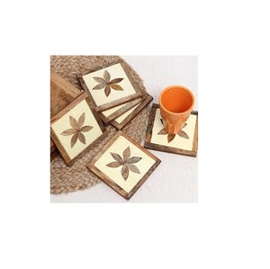Sous-verre tendance pour le bureau et le restaurant, sous-verre tendance pour la cuisine, sous-verre en bois populaire, style unique - Product Image 1