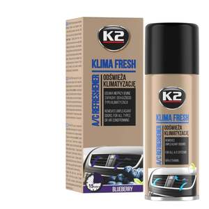 Ambientador para Coche K2 K222BB KLIMA 150ml Aroma Arándano, Perfume de Larga Duración para Ventilación de Coche, Fragancia de Pera 8ml, Ventilación Óptima - Product Image 4