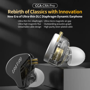 Audífonos <span class=keywords><strong>CCA</strong></span> <span class=keywords><strong>CRA</strong></span> PRO HIFI con Diafragma de Diamante DLC, Audífonos Dinámicos, Auriculares Deportivos para Música y Juegos, Cable de 2 Pines, CRAPRO - Product Image 4