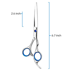 Tijeras de peluquero profesionales de acero inoxidable de alta calidad con el último diseño afilado de punta de hoja recta - Product Image 5
