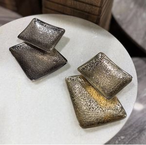 Ensemble de plateaux de service en métal en aluminium exclusif haut de gamme 3 pièces plateaux de bol faits à la main plaque de charge pour plateaux décoratifs Diwali - Product Image 4