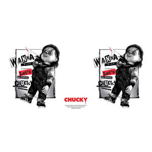 Mug en céramique Chucky, capacité 600 ml/12 oz, design original - 'Soyez nos amis', compatible lave-vaisselle avec cuillère, idéal pour le camping - Product Image 4