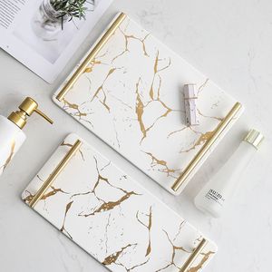 Venta caliente Mango de metal para el hogar Mesa de hotel Bandeja de servicio de alta calidad decorativa para pastel Jugo Bandeja de servicio de desierto - Product Image 2