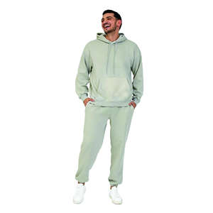 Conjuntos Deportivos Personalizados de Manga Larga 100% Algodón para Hombre, Talla Grande XL, Totalmente Transpirables, Conjuntos de Invierno Baratos de Talla Grande - Product Image 1