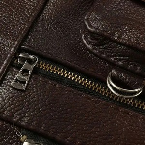 เสื้อกั๊กหนังสำหรับนักขี่จักรยานสำหรับผู้ชายเสื้อกั๊กหนังดีไซน์ใหม่ - Product Image 5