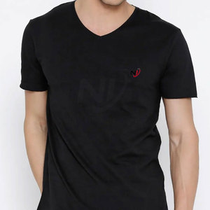 2025 nuevo estilo hombres cuello en V camisetas ligeras de tela suave hombres camisetas de alta calidad camisetas para hombres - Product Image 6