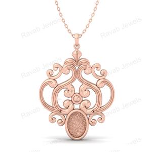 Bonne qualité plaqué or prix usine 25mm argent Sterling 925 filigrane Victoria charme fabriqué en Inde fabrication de bijoux personnalisés - Product Image 2