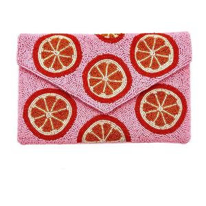 Pochette de broderie de perles de rocaille chic avec poignée de sangle en option déclaration broderie perlée pochette de soirée sac à main de fête - Product Image 2