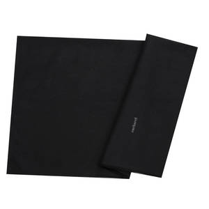Luxury Black Silk Satin Scarf-Medium & Long Length Versatile for All Seasons - Product Image 1