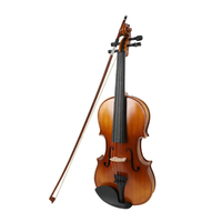 Starway Dernier instrument de musique à cordes pour violon professionnel 4/4 tilleul V086 avec étui pour débutant