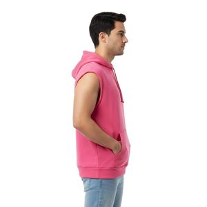 Camiseta sin Mangas con Capucha para Hombre, Informal, de Tela Suave y Elástica, para Gimnasio, Fitness, Entrenamiento Muscular - Product Image 3