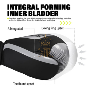 Guantes de boxeo profesionales para adultos de 12oz PU elástico Lekaro Muay Thai Sanda guantes de lucha para hombres mujeres entrenamiento de artes marciales - Product Image 2