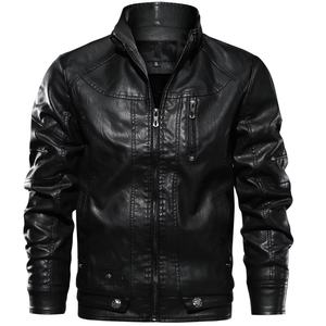 2025 nuevo abrigo de motocicleta de PU de talla grande para hombre, chaqueta de cuero de lona de camuflaje, Frente para exteriores, temporada de invierno, hombres y mujeres, adecuado - Product Image 1