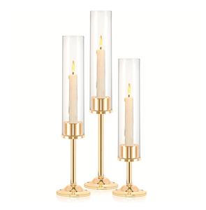 Tall Pillar Metal <b>Candle</b> Holder With <b>Glass</b> Tube Custom Design Home Decor Single <b>Candle</b> Stand Long Stemmed <b>Candle</b> <b>Stick</b> - Product Image 3