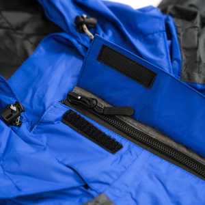 นำทางเสื้อแจ็กเก็ตกลางแจ้งแบบนิ่มสองชั้นกันน้ำฟิตเนสสไตล์ลำลองคอตั้งซิปปิดโพลีเอสเตอร์ - Product Image 3