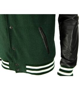 Chaquetas Vintage de Béisbol con Letras para Hombre, Chaqueta de Lana Chenille, Bordado con Logotipo Personalizado, Diseño de Retazos, Manga Larga de Cuero Fina para Invierno - Product Image 5