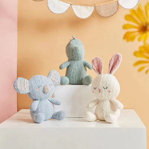 Muñeco de Peluche de Animales de Ganchillo Hecho a Mano con Tela de Algodón y Relleno de Algodón PP, Venta Caliente, Adorables Juguetes de Peluche de Animales: Elefante, Cerdo, Dinosaurio, Conejo, Koala - Product Image 3