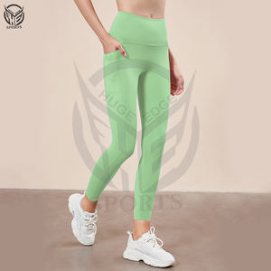 Sexy Butt Lift up Super Stretch Leggings Mujer Gris Cremallera Fly Push Up Legging Slim-Fit Skinny Leggings para mujer - Product Image 6