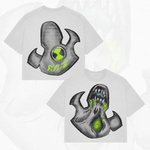 Camiseta personalizada de gran tamaño estilo streetwear Y2K con estampado DTG, 100% algodón para hombre, impresión DTG A3, camiseta hip hop. - Product Image 4