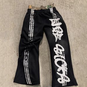 OEM Impression Dtg personnalisée sérigraphie graphique logo Double taille Pantalon de survêtement Vintage Wash Survêtement - Product Image 5